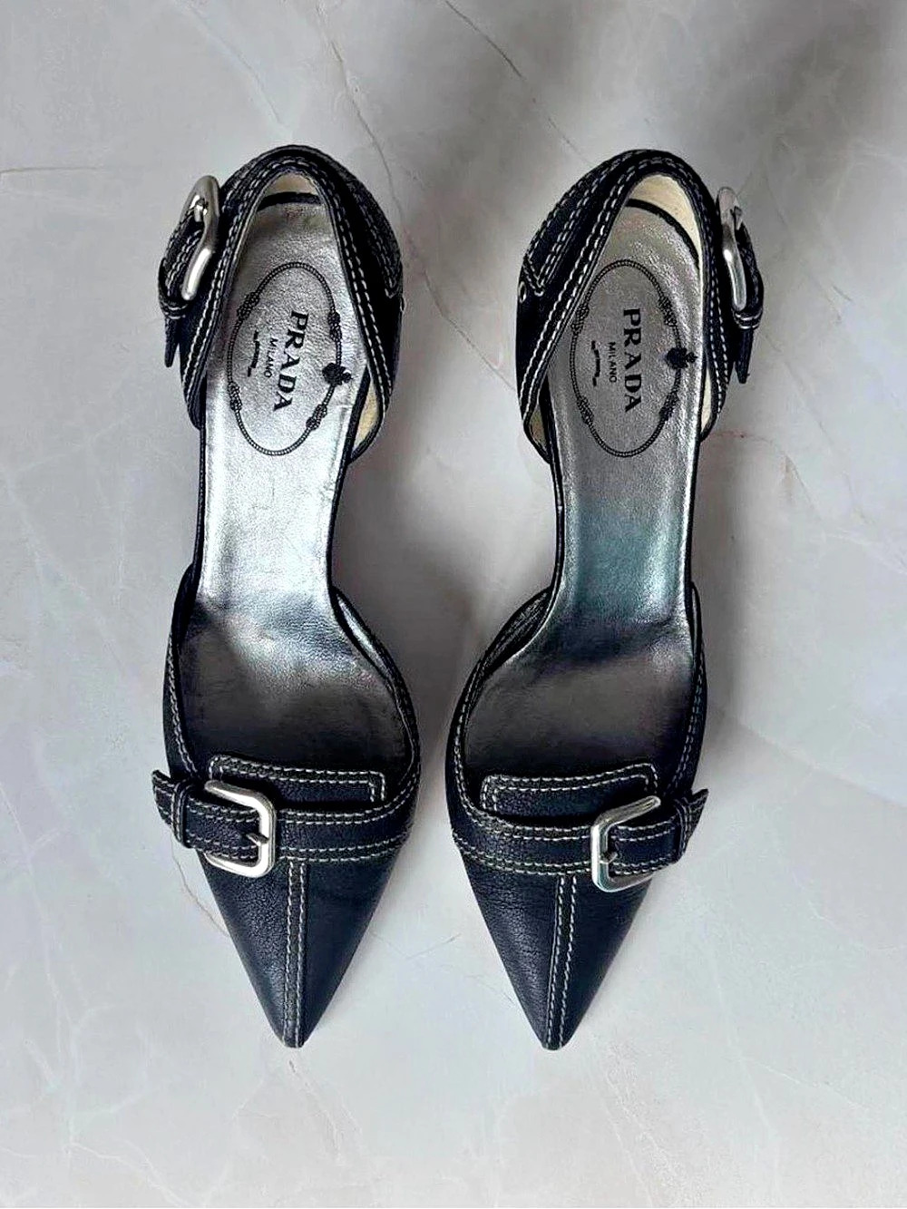 Vintage Prada D’Orsay Heels